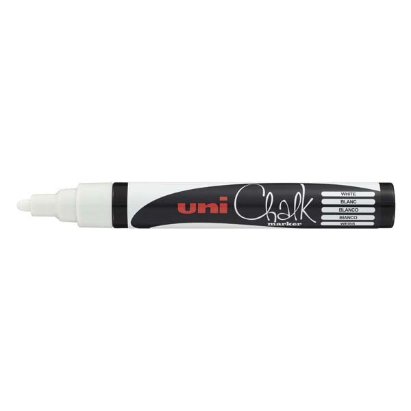 Uni PWE5MWH Chalk Marker 25mm Bullet White