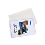 Marbig Document Wallet A4 Clear 4 Pack