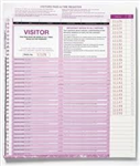 Zions Corporate Visitors Security Format Register Refill