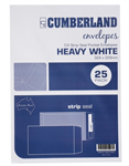 Cumberland Strip Seal Envelope C4 100gsm White 25 Pack