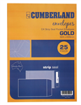 Cumberland Strip Seal Envelope C4 85gsm Gold 25 Pack