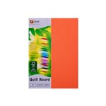 Quill A4 Board 210gsm Orange Pk50