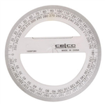 Celco Protractor 10cm 360 Degrees Clear