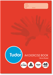 Tudor Exercise Book Ruled A4 14mm Red 48 Page 10 per Pack