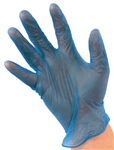 Medicom Vinyl Powder Free Disposable Gloves Blue Pk100
