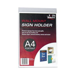 Deflecto Wall Mount Sign Holder A4 Portrait