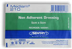 Sentry Low Adherent Sterile Dressing 5cmx5cm White