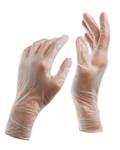 Medicom Vinyl Powder Free Disposable Gloves Clear Pk100