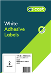 Celcast Labels 2UP 1996x1435mm White 100 Box