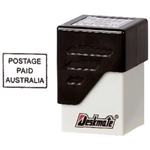 Deskmate Pre inked Stamp Postage Paid Australia Black