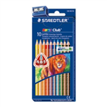 Staedtler Noris Jumbo Triangular Coloured Pencils 10 Box