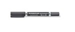 Staedtler Lumocolor Duo Permanent Black 10 Pack