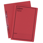 Avery Spring Action File Spiral Foolscap Red 5 Pack