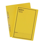Avery Spring Action File Spiral Foolscap Yellow 5 Pack
