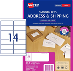 Avery Address Labels for Laser Printer 14up White 100 Pack