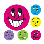 Avery Sticker Merit and Reward Mini Smiley Faces 800 Pack