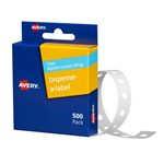 Avery Reinforcement Rings 13mm Clear 500 Pack