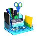 Italplast Desk Organiser Neon Blue