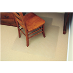 Marbig Chairmat PVC Keyhole Low Pile Carpet Clear