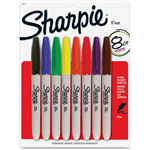 Sharpie Fine Point Permanent Marker Fashion Assorted 8 Pack