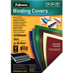 Fellowes Binding Covers Leatherboard A4 White 100 Pack