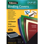 Fellowes Binding Covers Leatherboard A4 Black 100 Pack