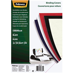 Fellowes Binding Covers Gloss A4 Black 100 Pack