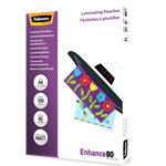 Fellowes Laminating Pouches A4 80 Micron Matte 100 Pack