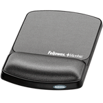 Fellowes Mouse Pad and Wrist Rest Gel Lycra Graphite