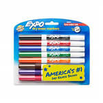 Expo Whiteboard Marker Fine Tip Fashion Assorted 8 Pack