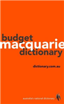 Macquarie Budget Dictionary 1st Ed Each