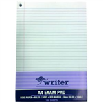 Writer Exam Pad 1 Hole with Margin A4 100 Leaf Each 10 per Pack
