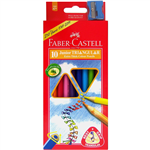 Faber Castell Coloured Pencil Junior Tri Grip 10 Pack
