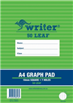 Writer Graph Pad A4 50 Leaf 10mm 7 Holes 10 per Pack