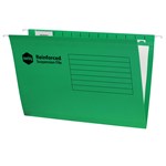 Marbig Reinforced Suspension Files Complete Box of 25 Green