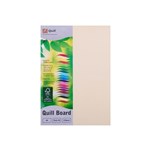 Quill Colour Board A4 210gsm Cream 50 Pack