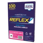 Rediform Mailing 4 Labels 991x139mm Light Blue 100 Box