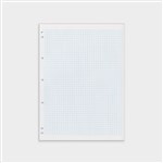 Graph Pad A4 5mm Double Sided 50 Leaf 7 hole punched 10 per Pack