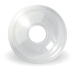 BioPak Dome Lids with 20mm Hole 300to700mL Clear 1000 Carton