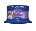 Verbatim 95136 DVDR Inkjet Printable White 50 Pack