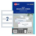 Avery Cards Delegate White 50 Pack