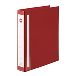 Marbig Deluxe Binder Large Capacity A4 4D Ring 38mm Red 12 per Box