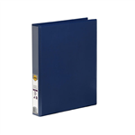 Marbig Clearview Insert Binder A4 2D Ring 25mm Blue 20 per Box