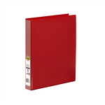 Marbig Clearview Insert Binder A4 2D Ring 25mm Red 20 per Box