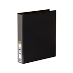 Marbig Clearview Insert Binder A4 2D Ring 38mm Black 12 per Box