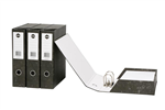 Marbig Lever Arch Box File Board Mottle Black 10 per Carton