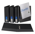 Bantex Insert Binder A4 2D Ring 65mm Black 10 per Box