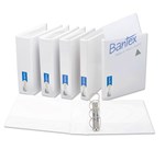 Bantex Insert Binder A4 4D Ring 16mm White 12 per Box