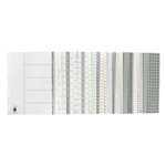 Marbig Dividers 1 to 12 Tab PP A4 Grey