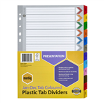 Marbig Dividers Jan to Dec Tab Reinforced A4 Assorted